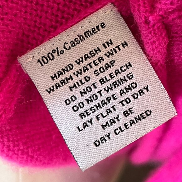 Claudia Nichole Hot Pink Cashmere Sweater Women's XL - Picture 6 of 15